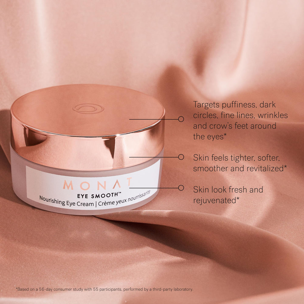 MONAT Eye Smooth™ - Rejuvenating & Hydrating Eye Cream with Plant Stem Cells & Squalane, 0.5 Fl Oz