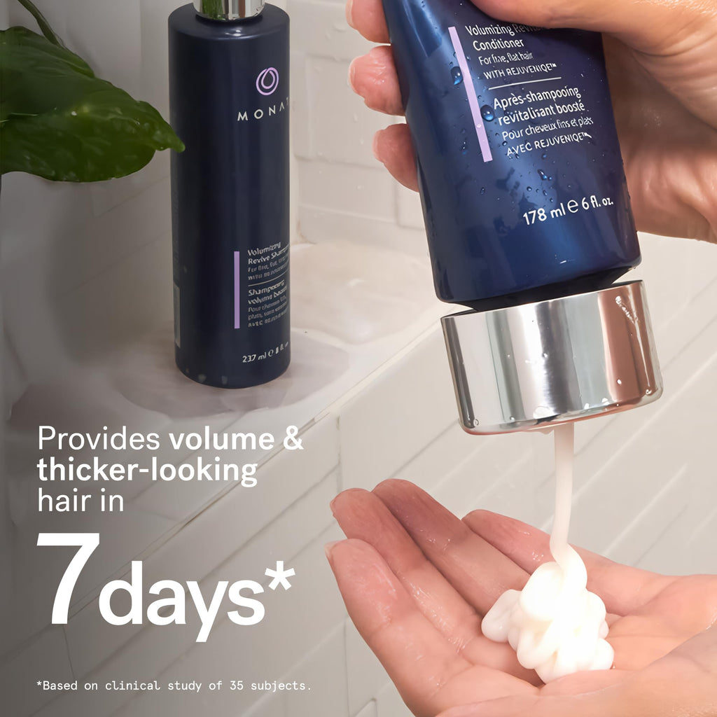 MONAT Volumizing Shampoo & Conditioner Set with REJUVENIQE – Lightweight Care for Fine, Flat Hair