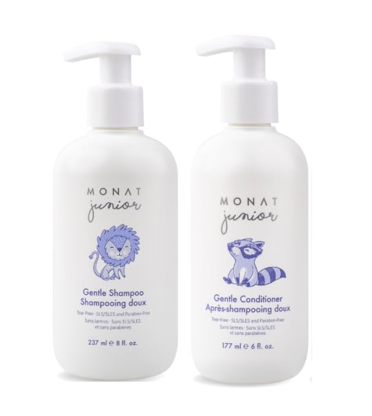 MONAT Junior Gentle Shampoo & Conditioner Set – Tear-Free, All-Natural, Sulfate- & Paraben-Free Kids Hair Care (414 ml)