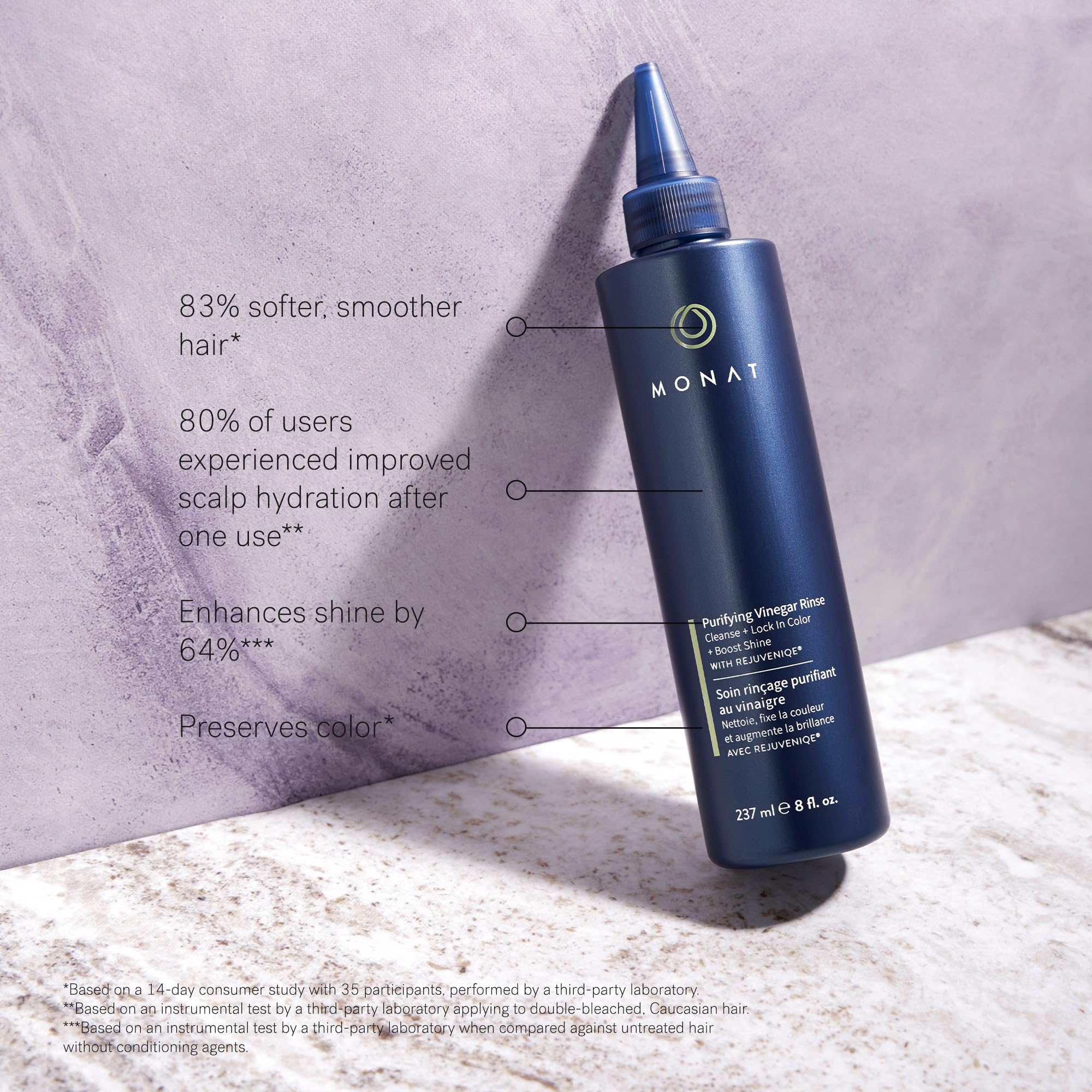 MONAT Purifying Vinegar Rinse – Nourishing Makeup Remover Balm for Soft, Hydrated Skin