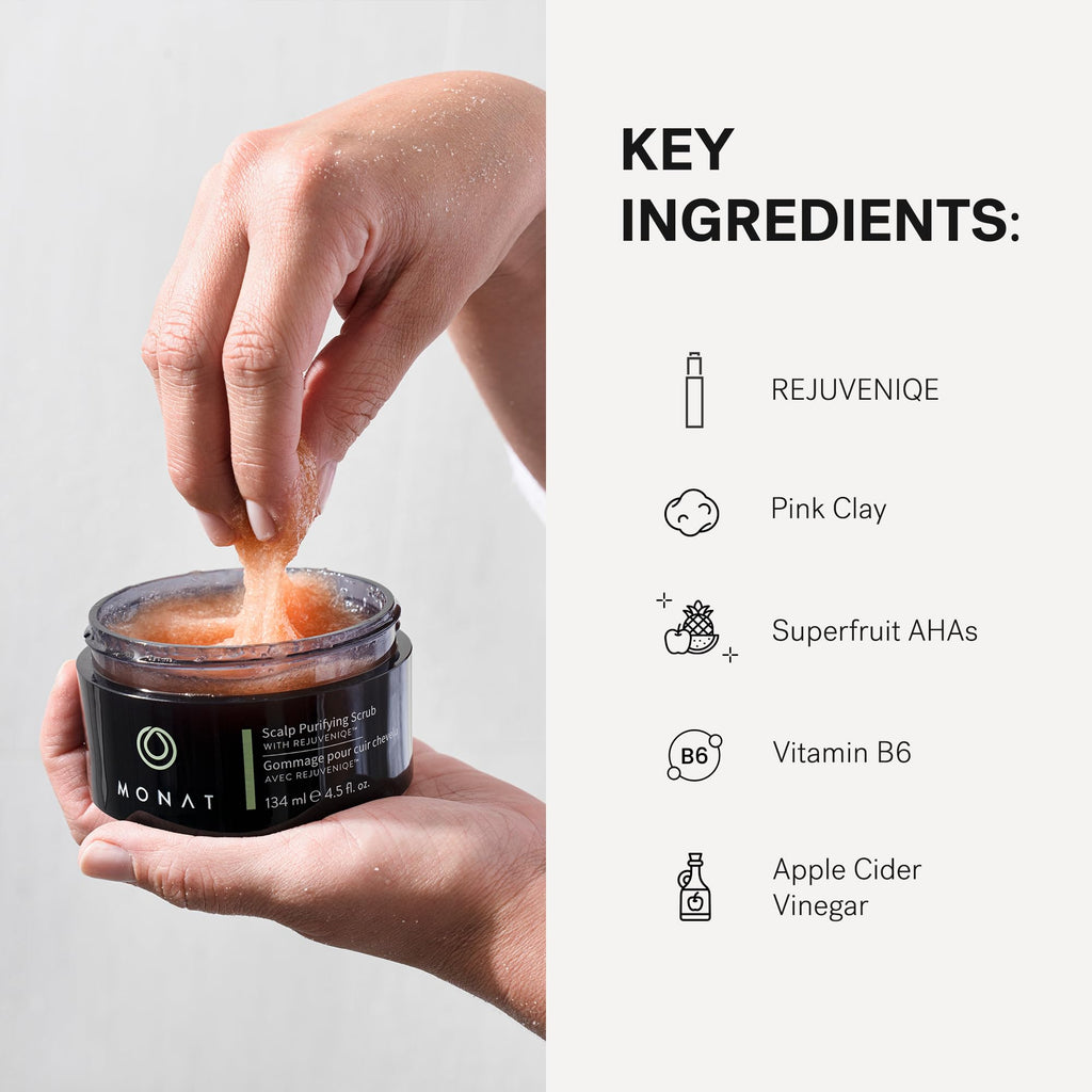 MONAT Scalp Purifying Scrub – Deep Cleanse & Balance with Rejuveniqe (134 ml / 4.5 fl oz)