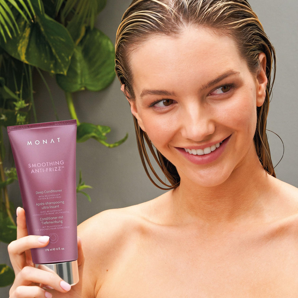 MONAT Smoothing Deep Conditioner with Rejuveniqe | Anti-Frizz, Long-Lasting Frizz Control for Damaged Hair
