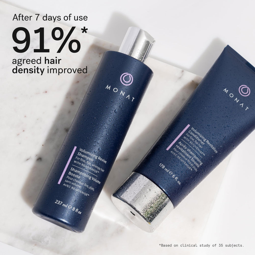 MONAT Volumizing Shampoo & Conditioner Set with REJUVENIQE – Lightweight Care for Fine, Flat Hair