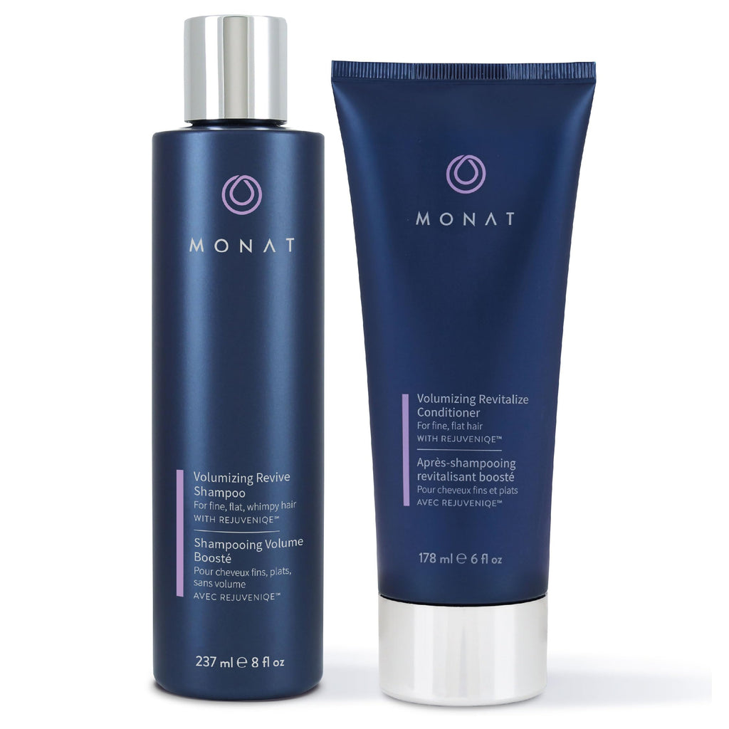 MONAT Volumizing Shampoo & Conditioner Set with REJUVENIQE – Lightweight Care for Fine, Flat Hair
