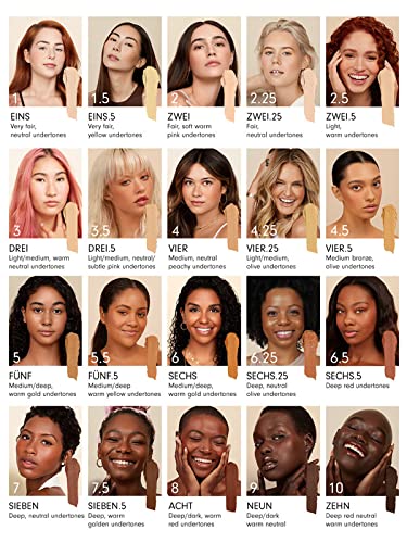 Monika Blunder Beauty Blunder Cover Foundation & Concealer Shade 2.25 (ZWEI.25) – Clean, Vegan, Cruelty-Free 0.62 oz