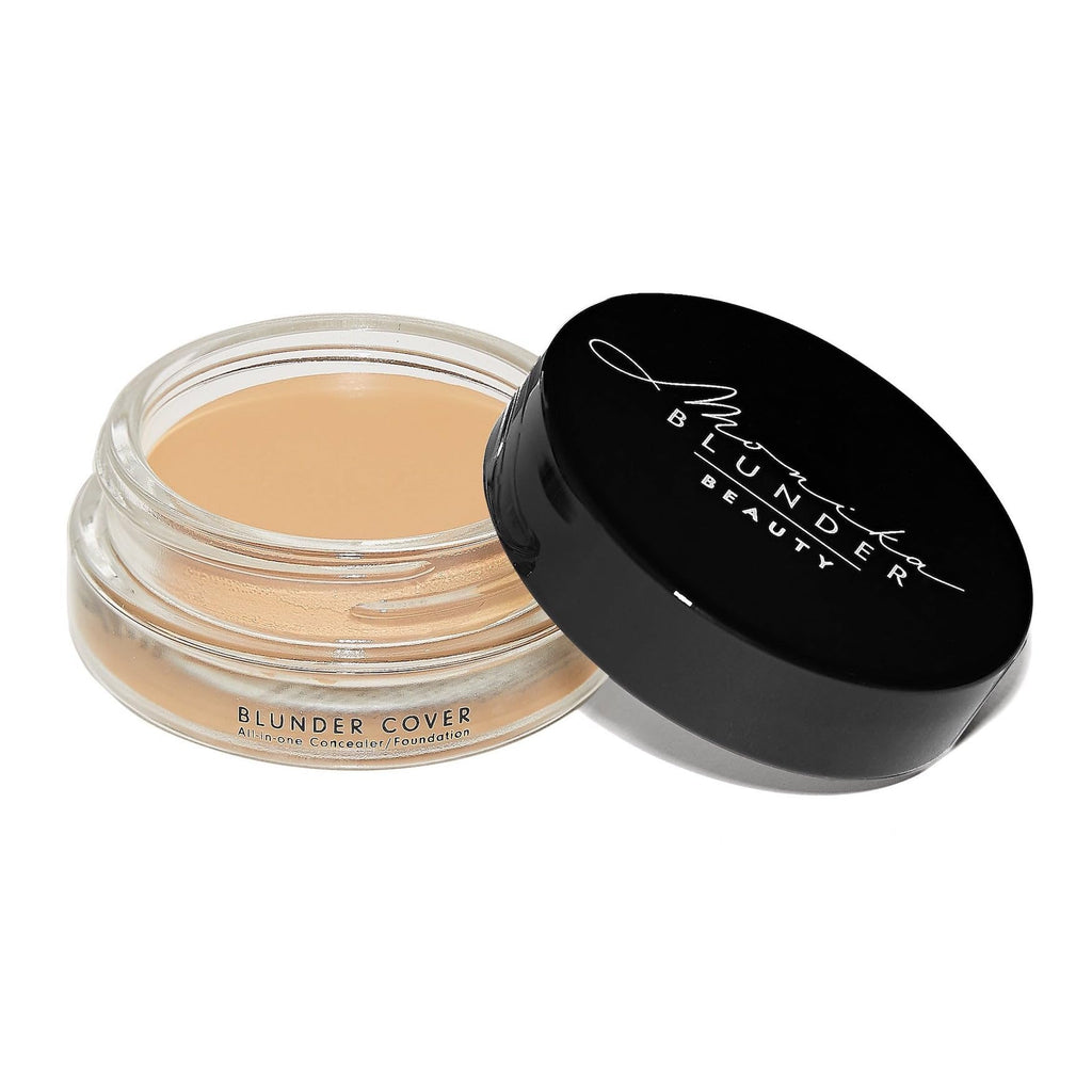Monika Blunder Beauty Blunder Cover Foundation & Concealer — Shade 3.5 (Light/Medium, Neutral Pink Undertones) | Clean Beauty, Cruelty-Free, 0.62 oz