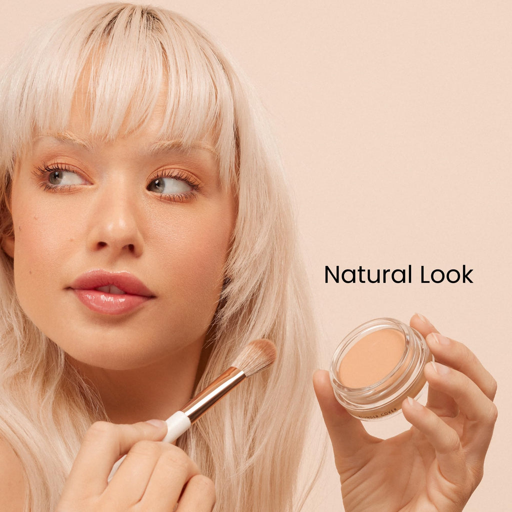 Monika Blunder Beauty Blunder Cover Foundation & Concealer — Shade 3.5 (Light/Medium, Neutral Pink Undertones) | Clean Beauty, Cruelty-Free, 0.62 oz
