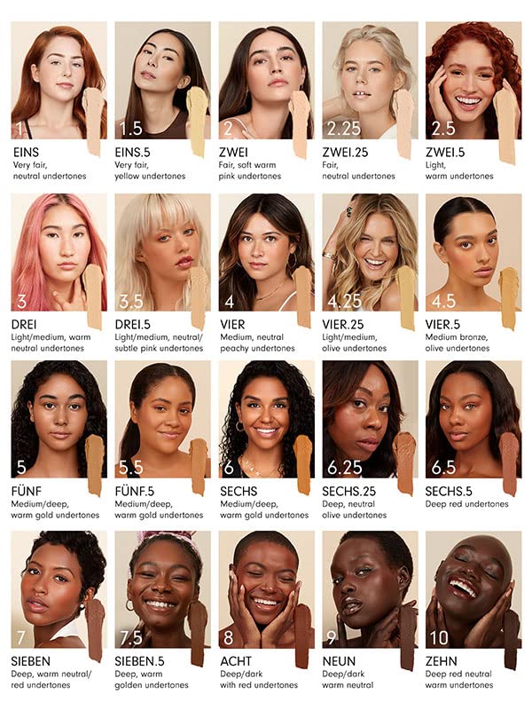 Monika Blunder Beauty Blunder Cover Foundation & Concealer – Shade 2.5 (Light, Warm) – Clean Beauty, Vegan, Cruelty-Free 0.62 oz