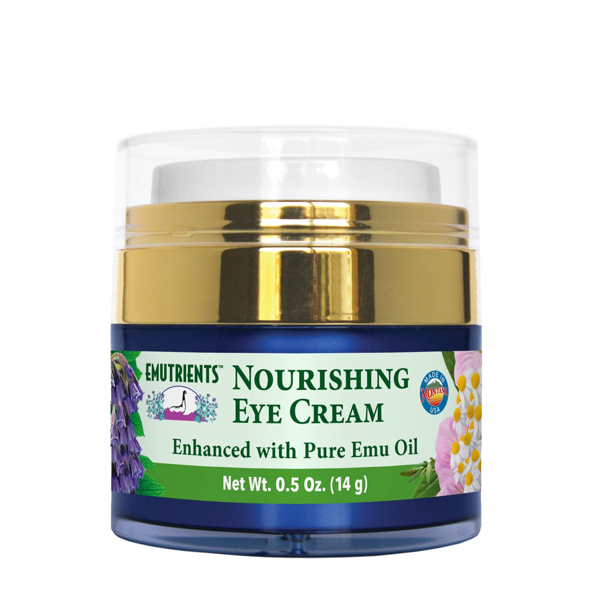 Montana Emu Ranch Nourishing Eye Cream - 0.5 oz with Pure Emu Oil