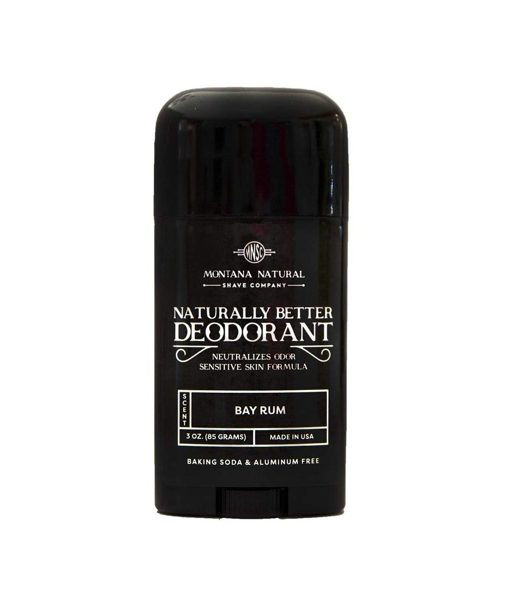 Montana Natural Shave Co. MNSC Bay Rum Deodorant – Magnesium & Activated Charcoal, Aluminum-Free & Baking-Soda-Free (Pack of 2)