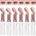 MooGlamor 6 Pcs Shimmery Eyeshadow Stick — Dual-Color Glitter Pencils, Waterproof & Retractable