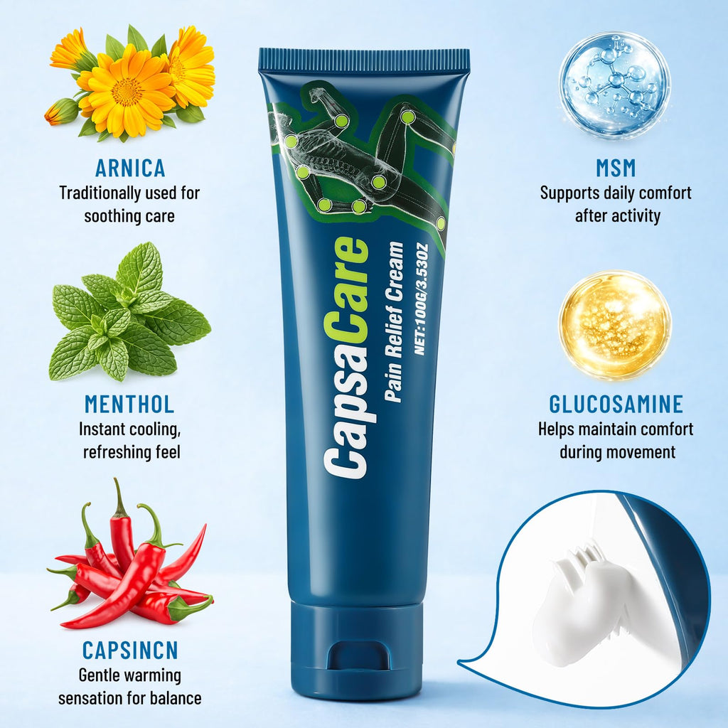 MOOMARTO CapsaCare Neuropathy Relief Cream – 2 Pack, Mint & Lavender, Cooling Comfort