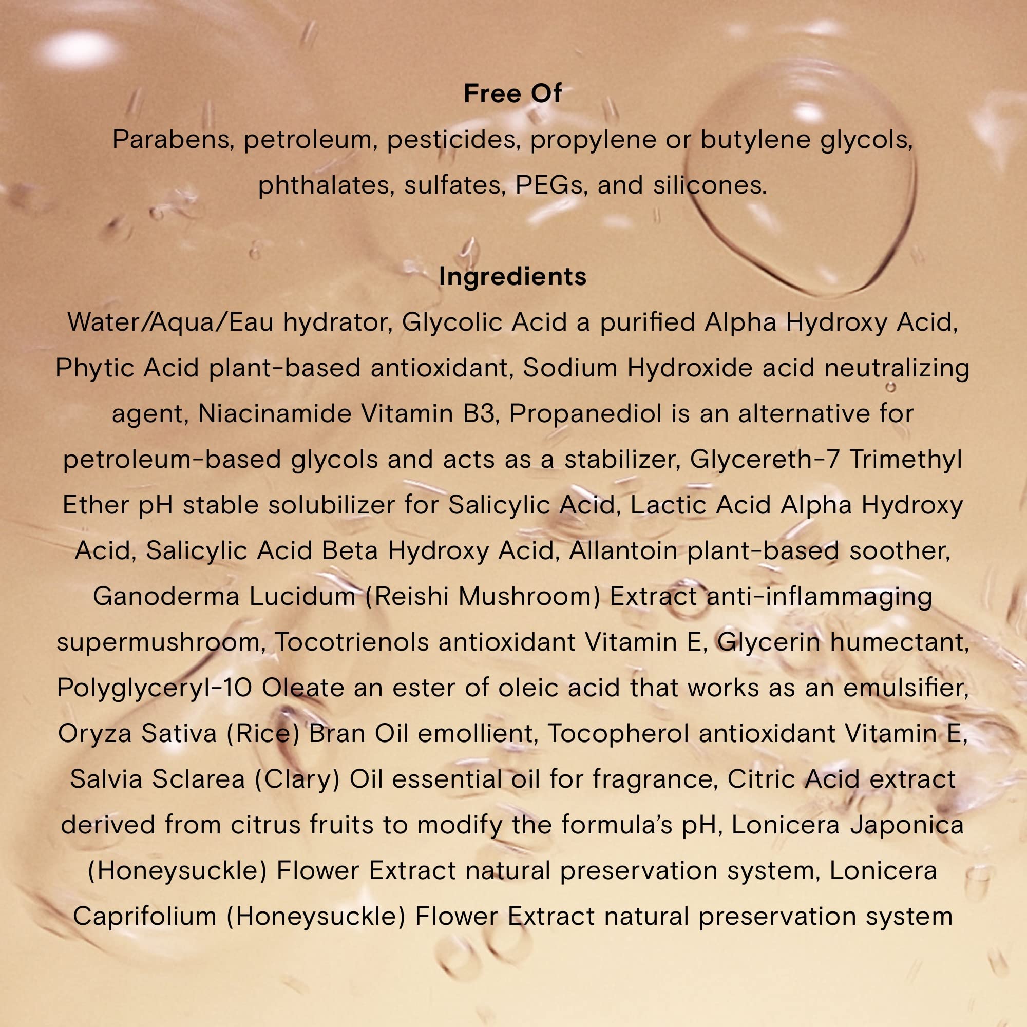 Moon Juice Acid Potion: Liquid Face Exfoliator with 25% AHA/BHA, Reishi & Niacinamide