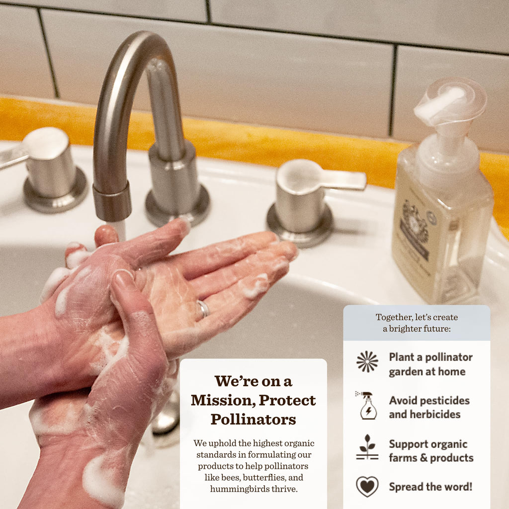 Moon Valley Organics Herbal Foaming Hand Soap – First Frost, Vegan, Recyclable Bottle (2-Pack)