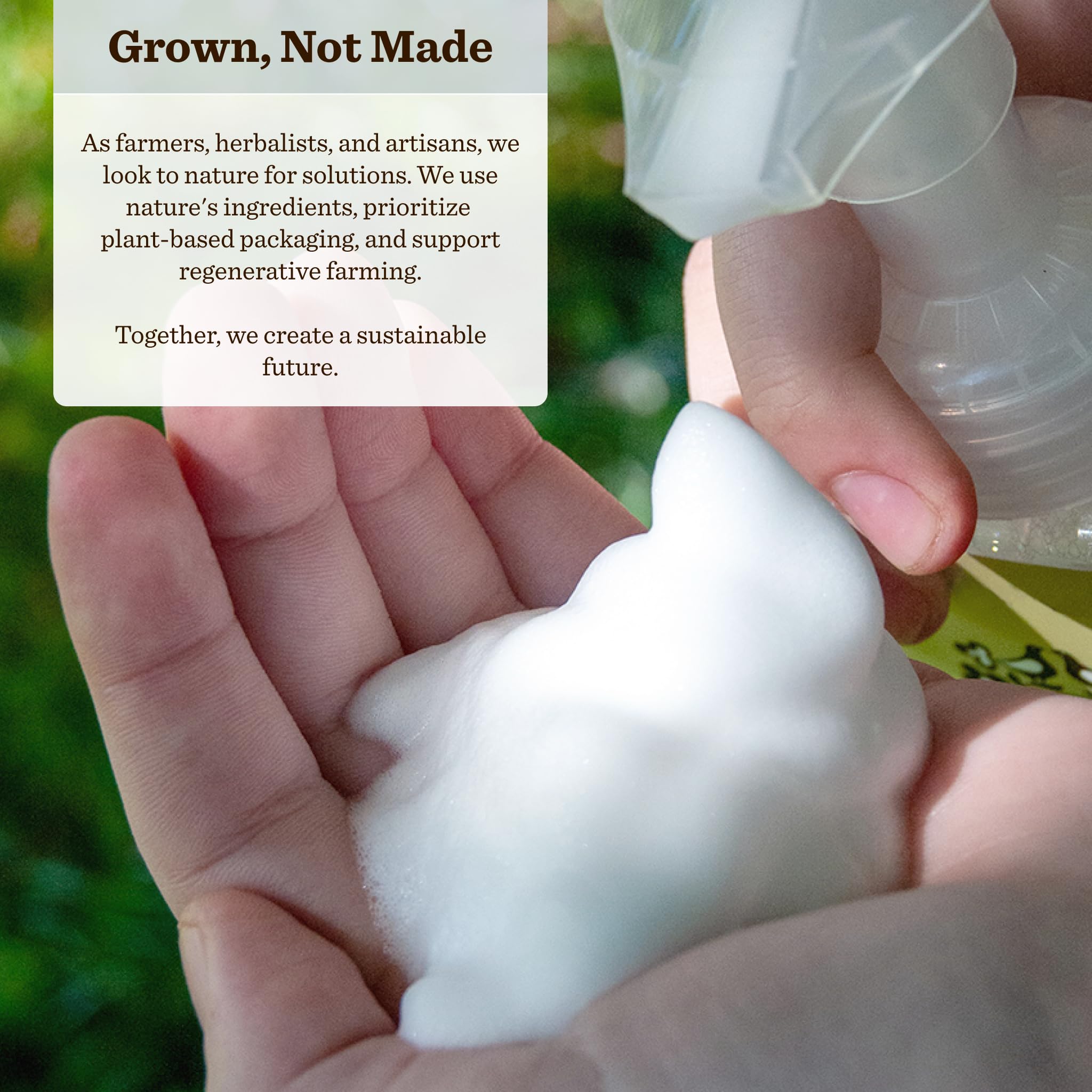 Moon Valley Organics Herbal Foaming Hand Soap – First Frost, Vegan, Recyclable Bottle (2-Pack)