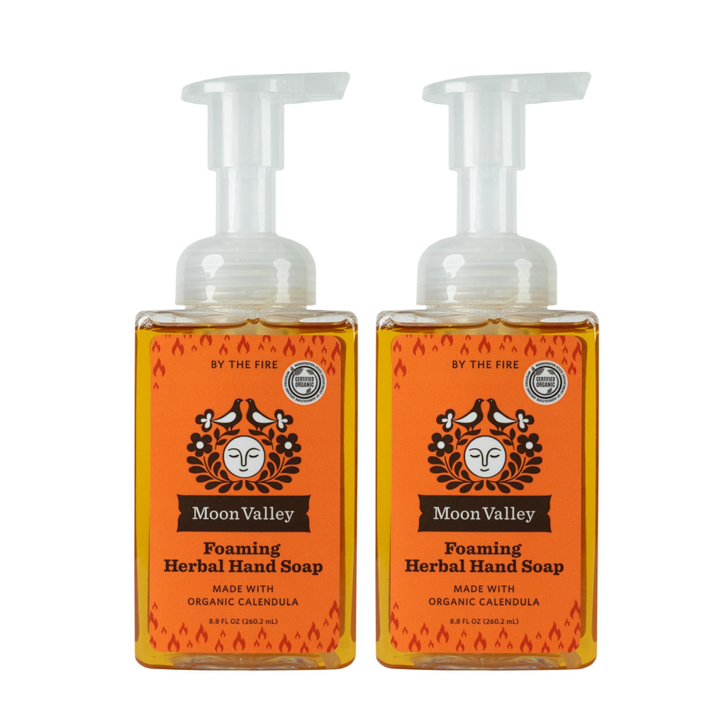 Moon Valley Organics Moon Valley Herbal Foaming Hand Soap – By the Fire, 2-Pack, Recyclable Bottle