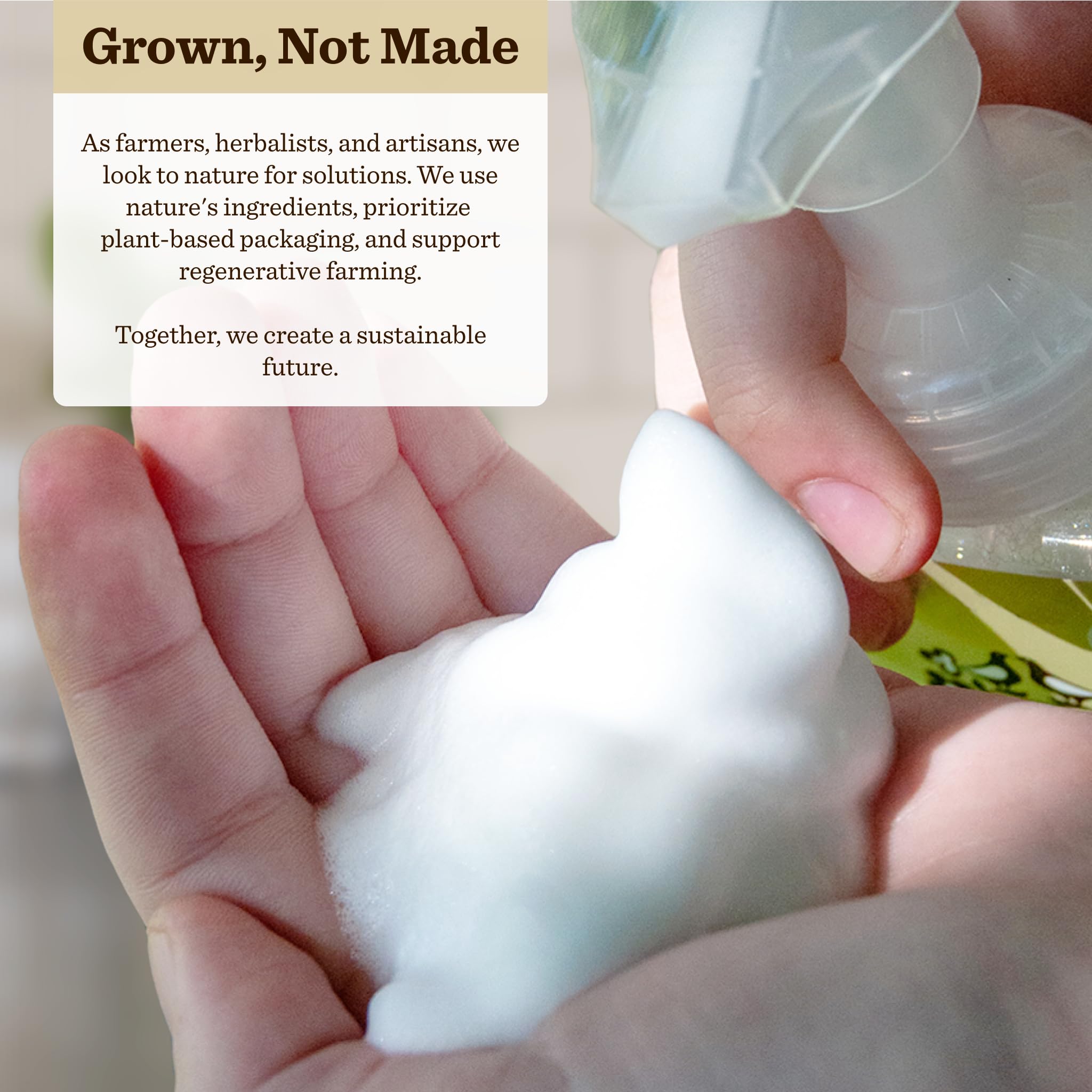 Moon Valley Organics Herbal Foaming Hand Soap Three Pack — Lemon Rosemary, Mint Lavender, Grapefruit Thyme | Vegan & Recyclable Bottles