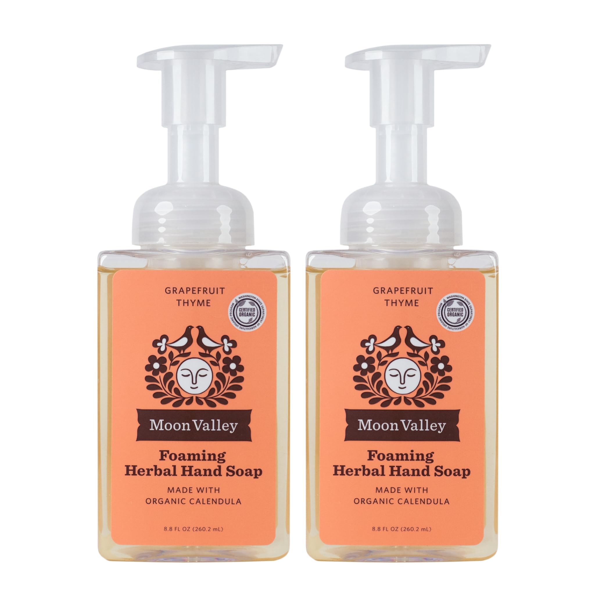 Moon Valley Organics Grapefruit Thyme Foaming Hand Soap 2-Pack