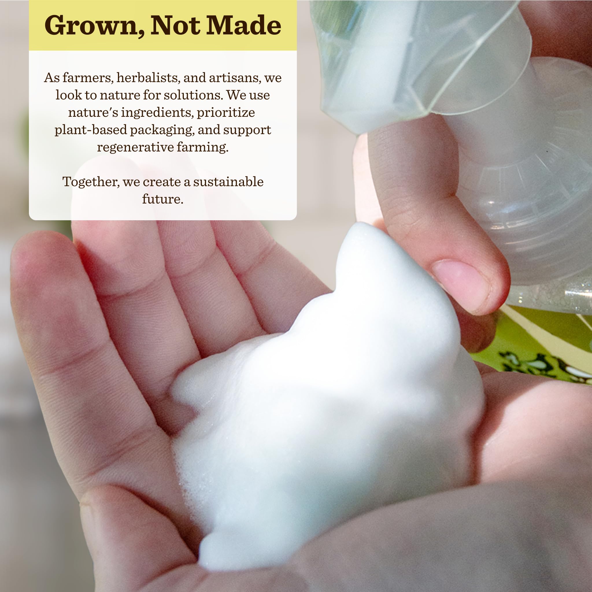 Moon Valley Organics Lemon Rosemary Foaming Hand Soap – Two Pack, Vegan & Recyclable Bottles