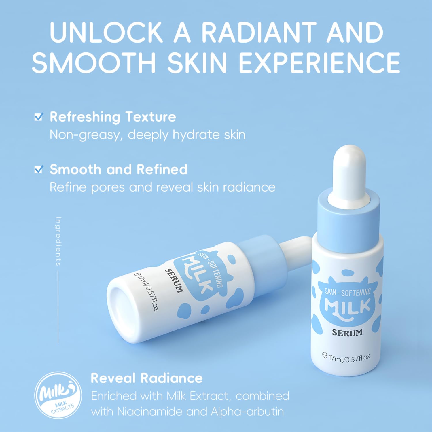 MOONGAZE Milk Skincare Set 11-in-1 for Kids & Teens – Gentle Hydration Kit
