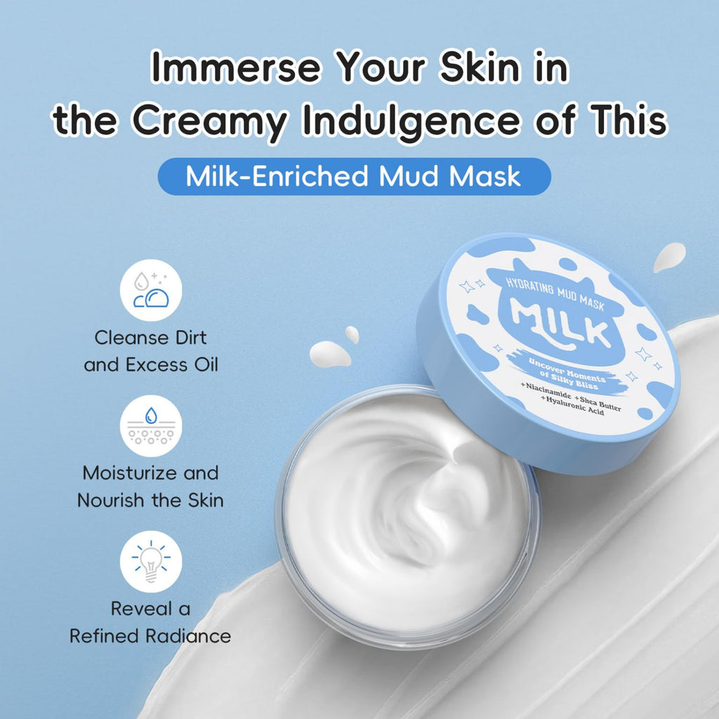 MOONGAZE Milk Skincare Set 7-in-1 for Kids & Teens | Gentle Bathing Kit