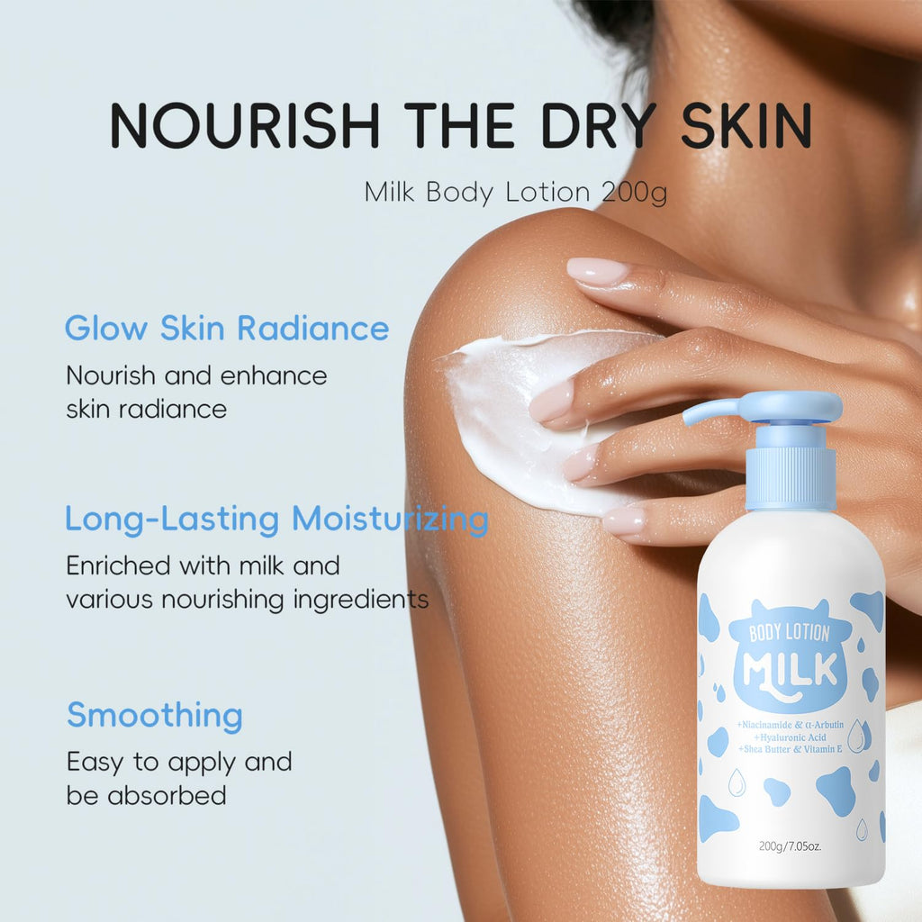 MOONGAZE Milk Skincare Set 5-in-1 for Kids & Teens (8-12) – Gentle Bath & Hair Care