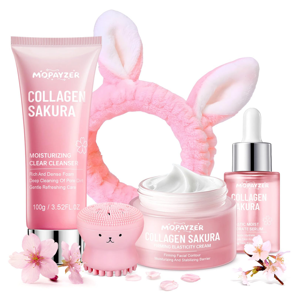 Mopayzer Sakura Teen Skin Care Set – 5-Piece Hydrating Routine for Teens 10–12