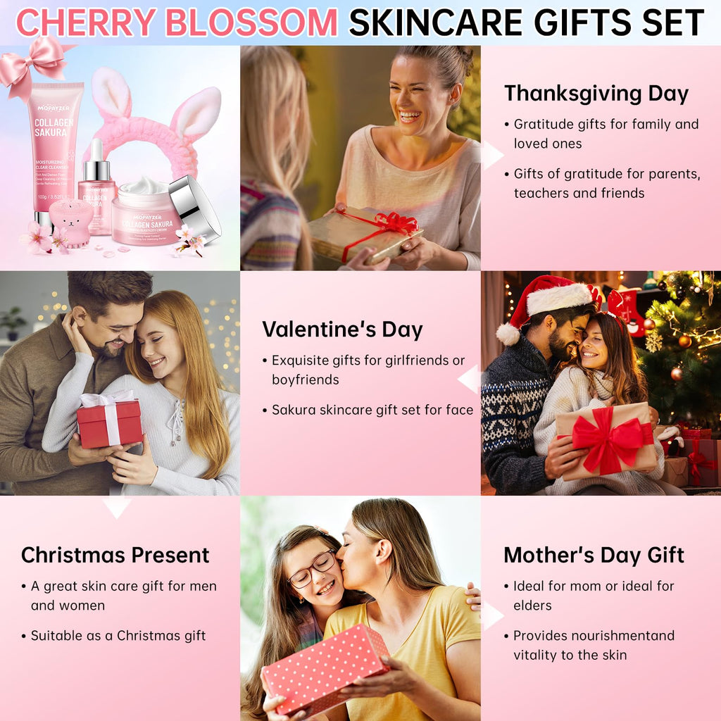 Mopayzer Sakura Teen Skin Care Set – 5-Piece Hydrating Routine for Teens 10–12