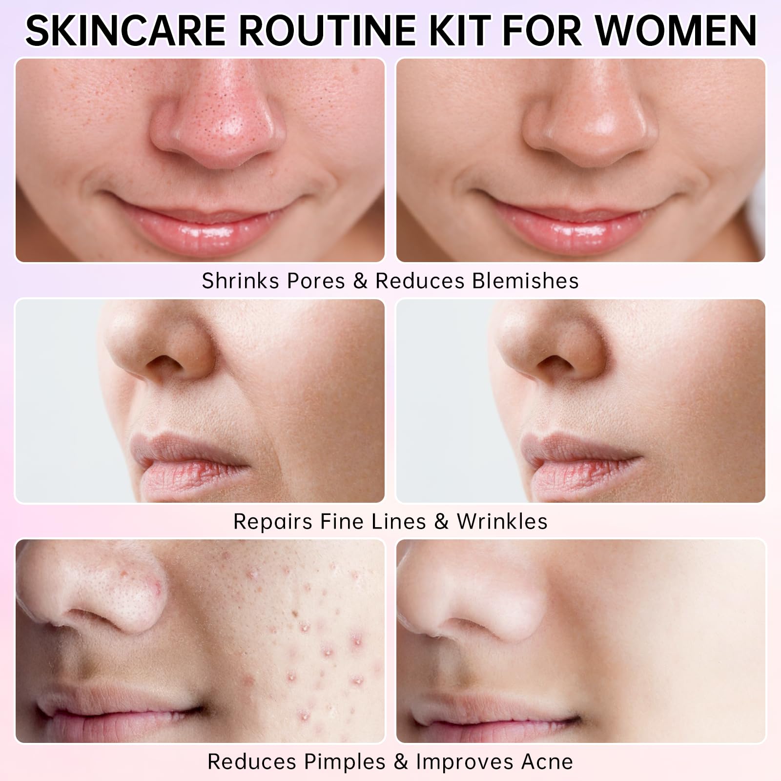 Mopayzer Sakura Teen Skin Care Set – 5-Piece Hydrating Routine for Teens 10–12