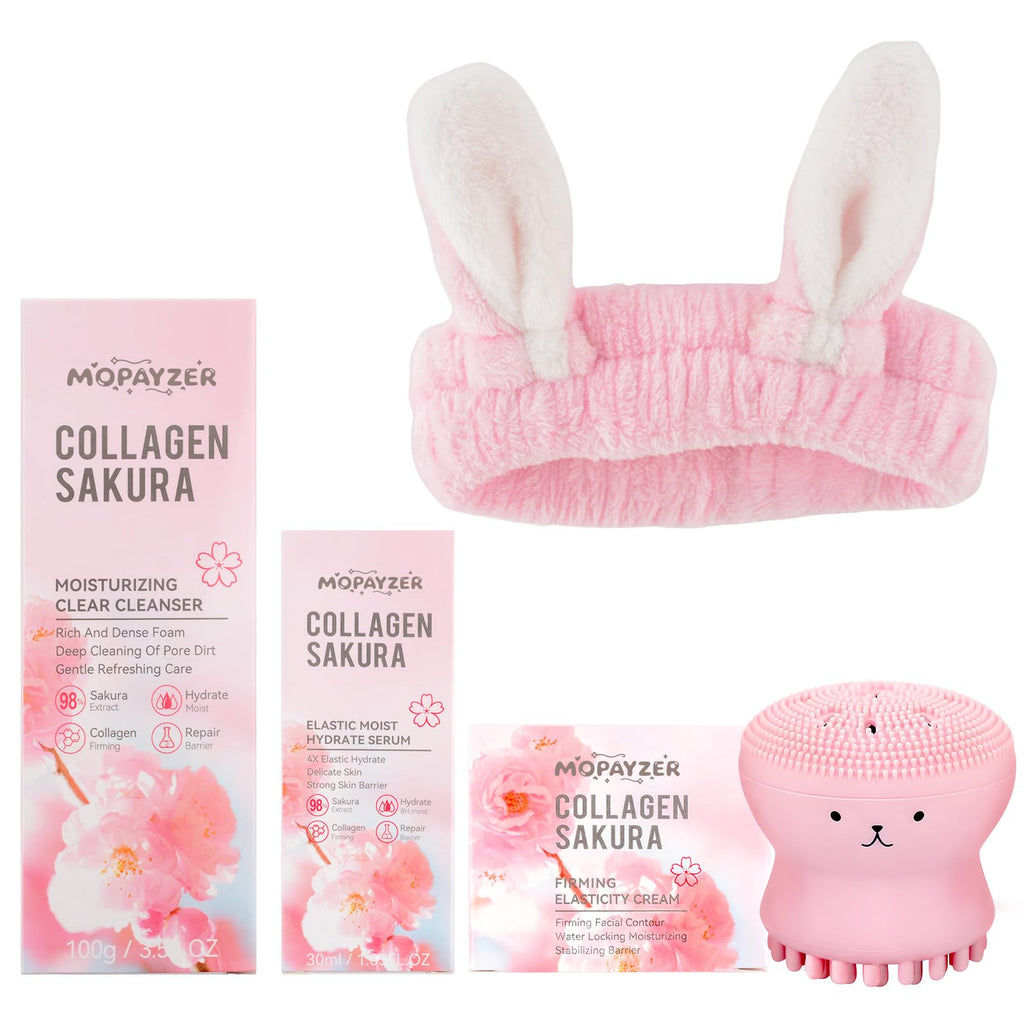 Mopayzer Sakura Teen Skin Care Set – 5-Piece Hydrating Routine for Teens 10–12