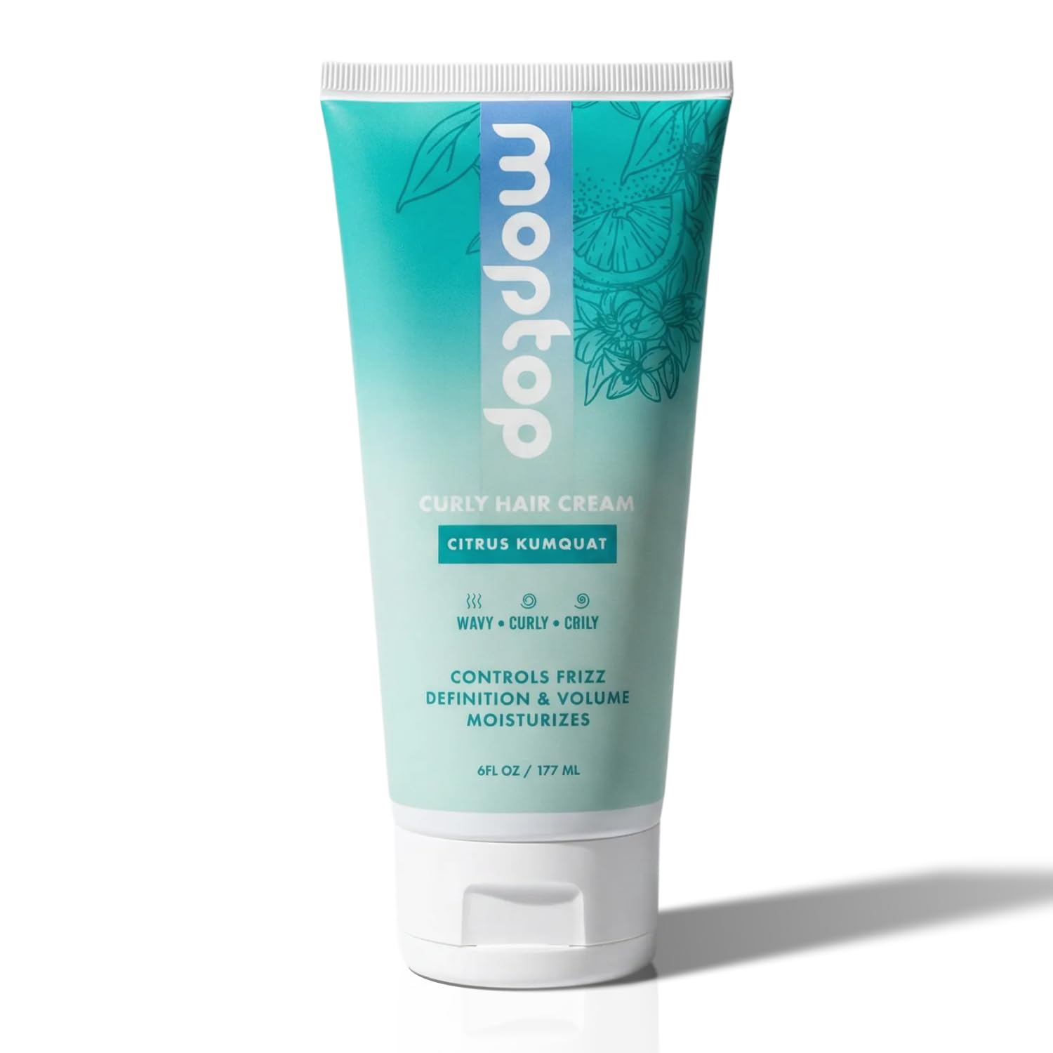 MopTop Curl Cream - Frizz Control, Curl Definition & Volume for Wavy, Curly & Coily Hair (6oz)
