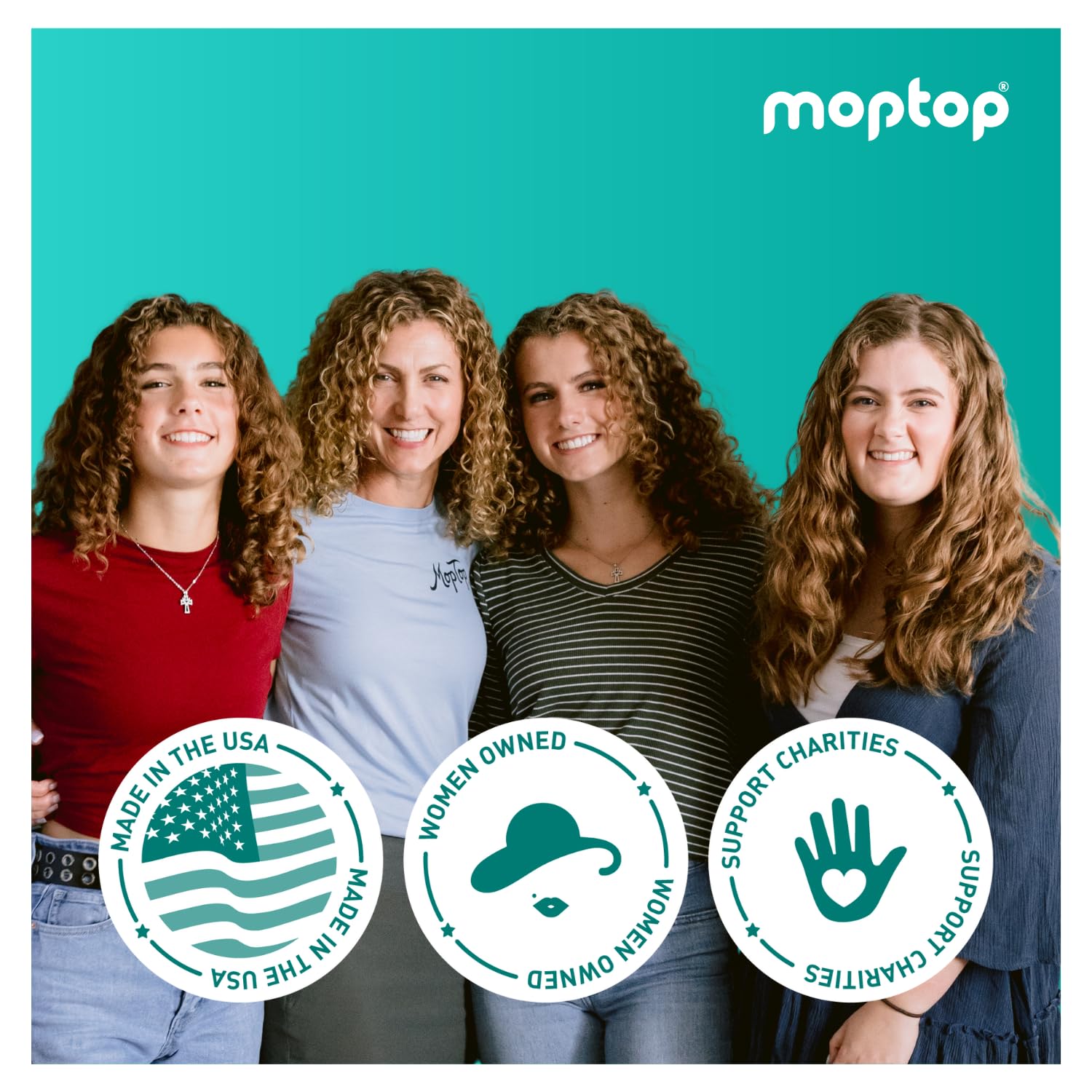 MopTop Curl Cream - Frizz Control, Curl Definition & Volume for Wavy, Curly & Coily Hair (6oz)