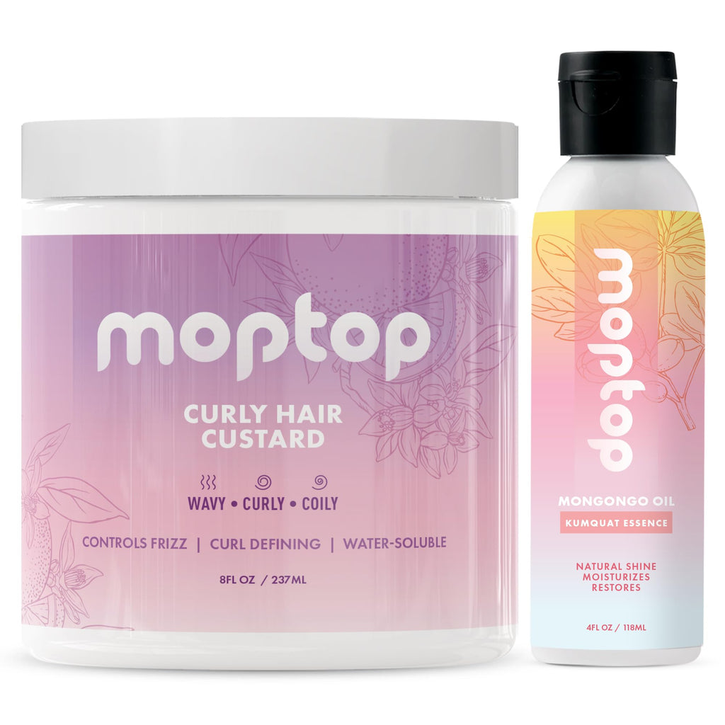 MopTop Curly Hair Gel + Mongongo Oil Bundle — Frizz-Free Definition for All Curl Textures