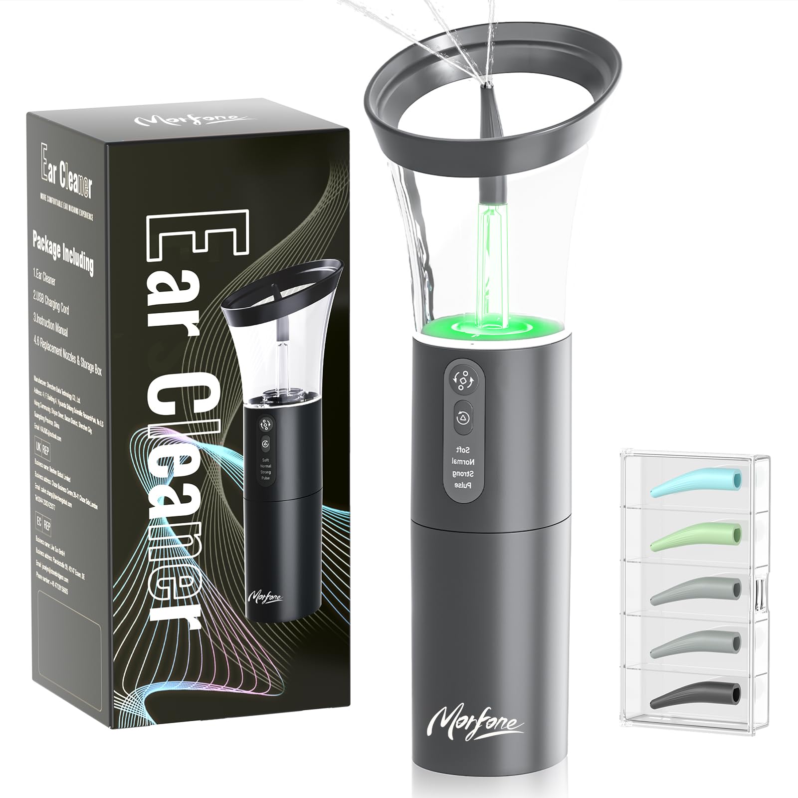 Morfone Electric Ear Cleaning Kit – 4-Mode Safe Ear Wax Removal System
