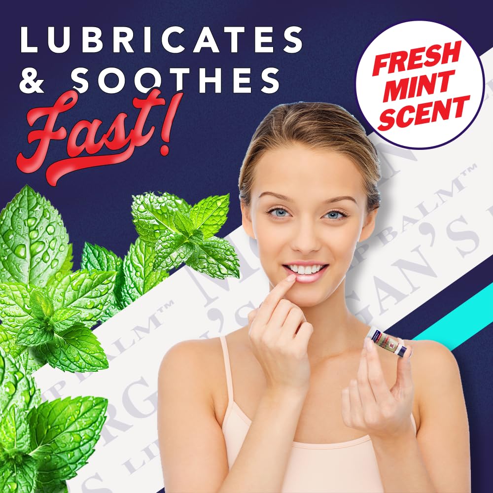 Morgan's Lysine Lip Balm | Natural Lip Care with Minty Scent