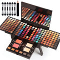 MORNECA Women Makeup Sets - 190 Colors Palette with Mirror | Complete Travel Makeup Kit