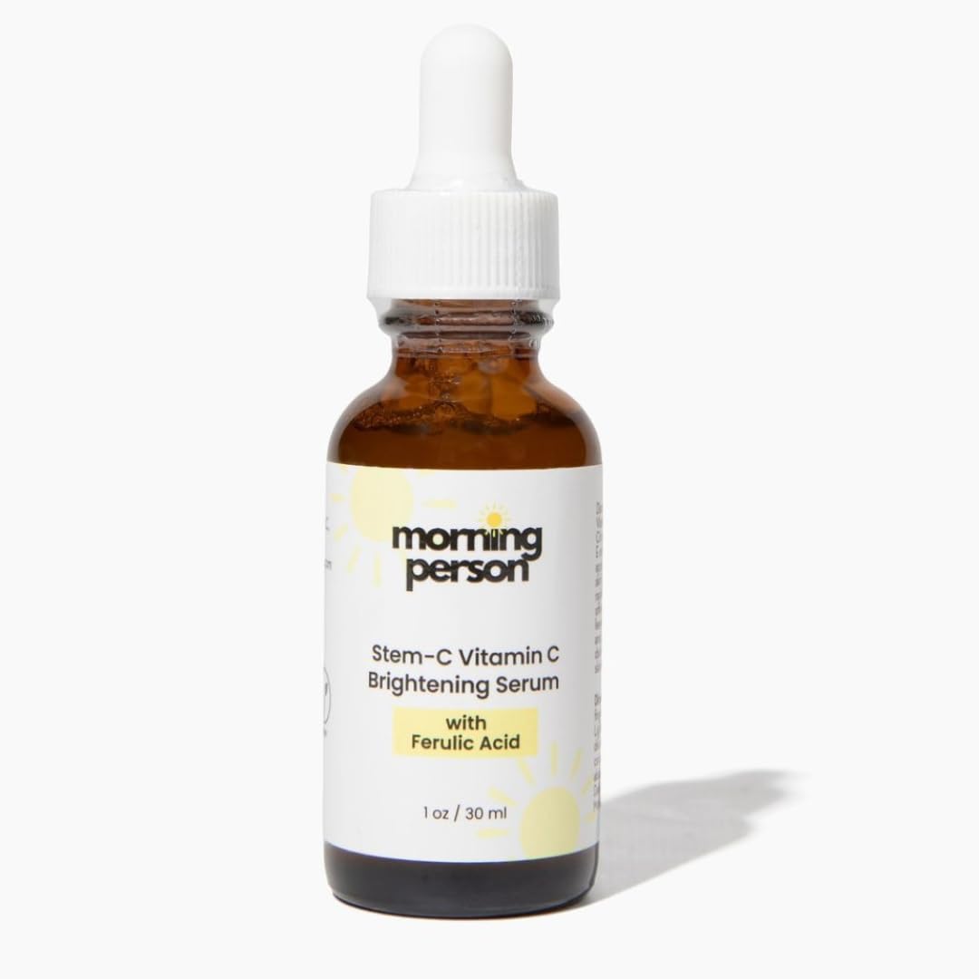 Morning Person Stem-C Vitamin C Brightening Serum | Ferulic, Hyaluronic Acid & Vitamin E