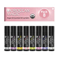 Moroccan Magic Organic Lip Balm Variety Pack Gift Set | 8-Piece, Argan Oil & Essential Oils