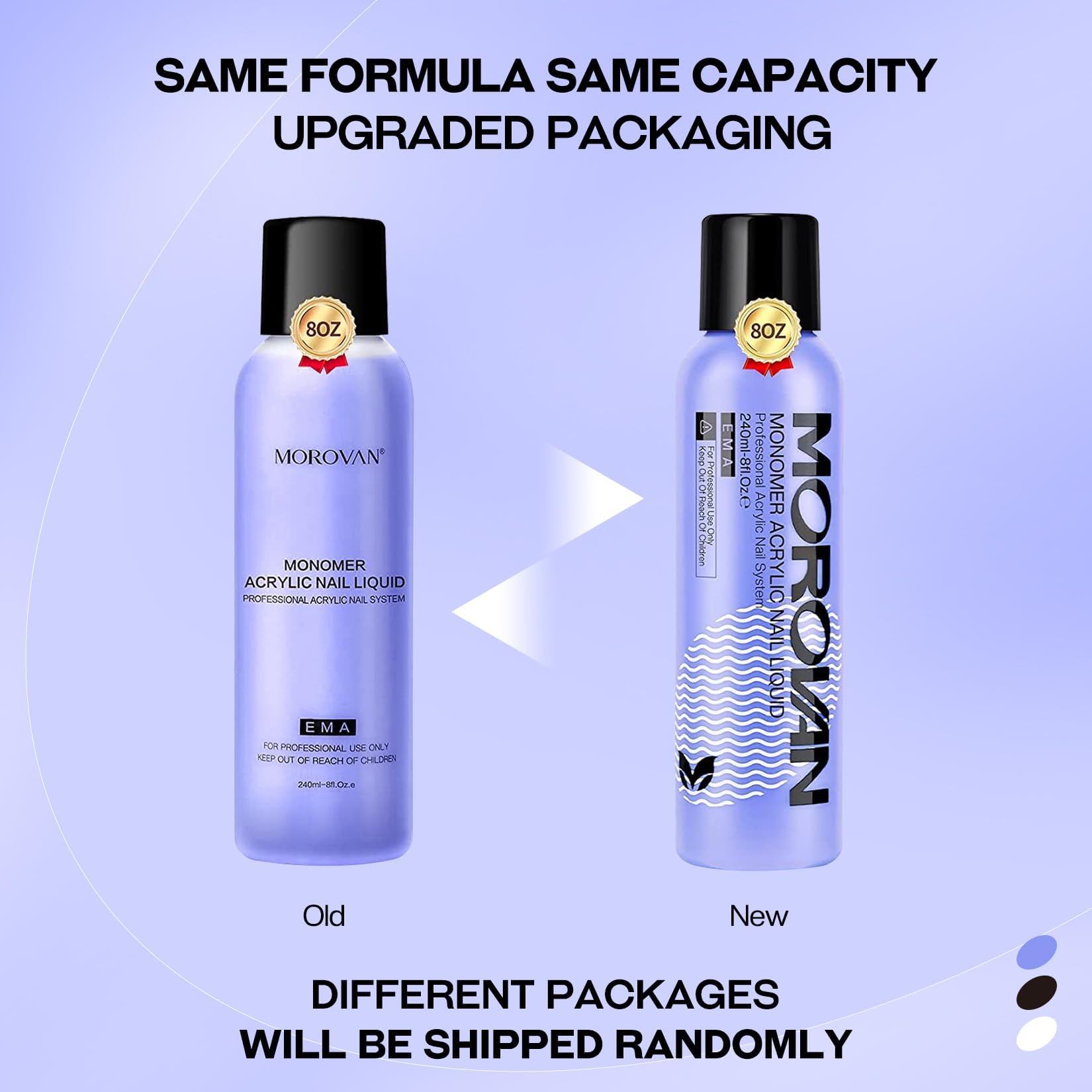Morovan Monomer Acrylic Nail Liquid 8oz – MMA-Free, Non-Yellowing for Acrylic Extensions