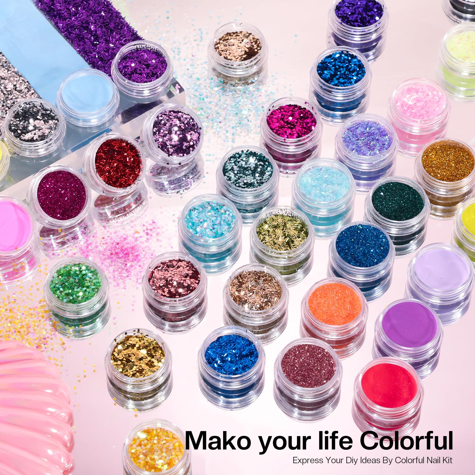 Morovan Acrylic Nail Kit for Beginners – All-in-One DIY Nail Starter Set with UV Lamp, Polish & Tools