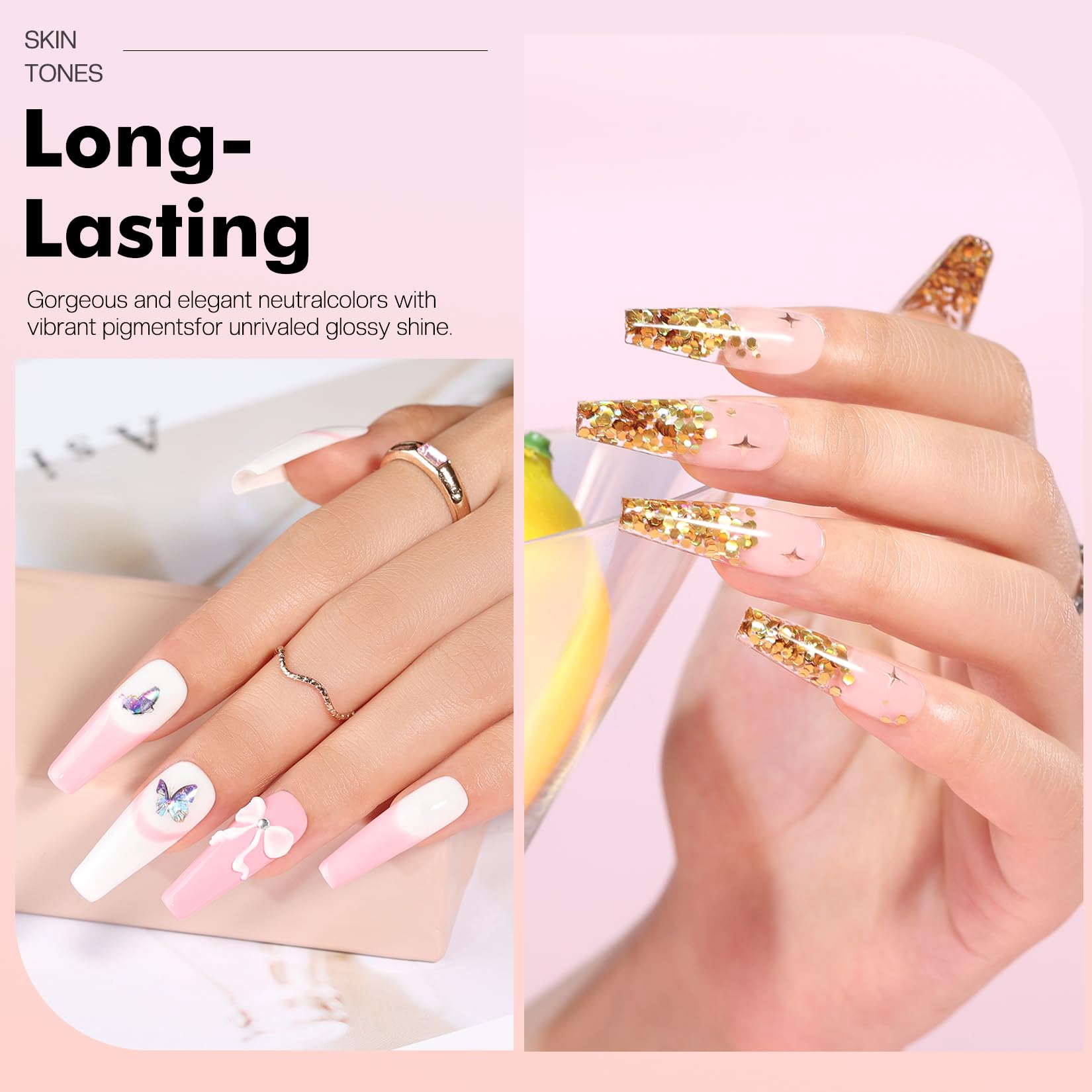 Morovan Acrylic Nail Kit for Beginners – All-in-One DIY Nail Starter Set with UV Lamp, Polish & Tools