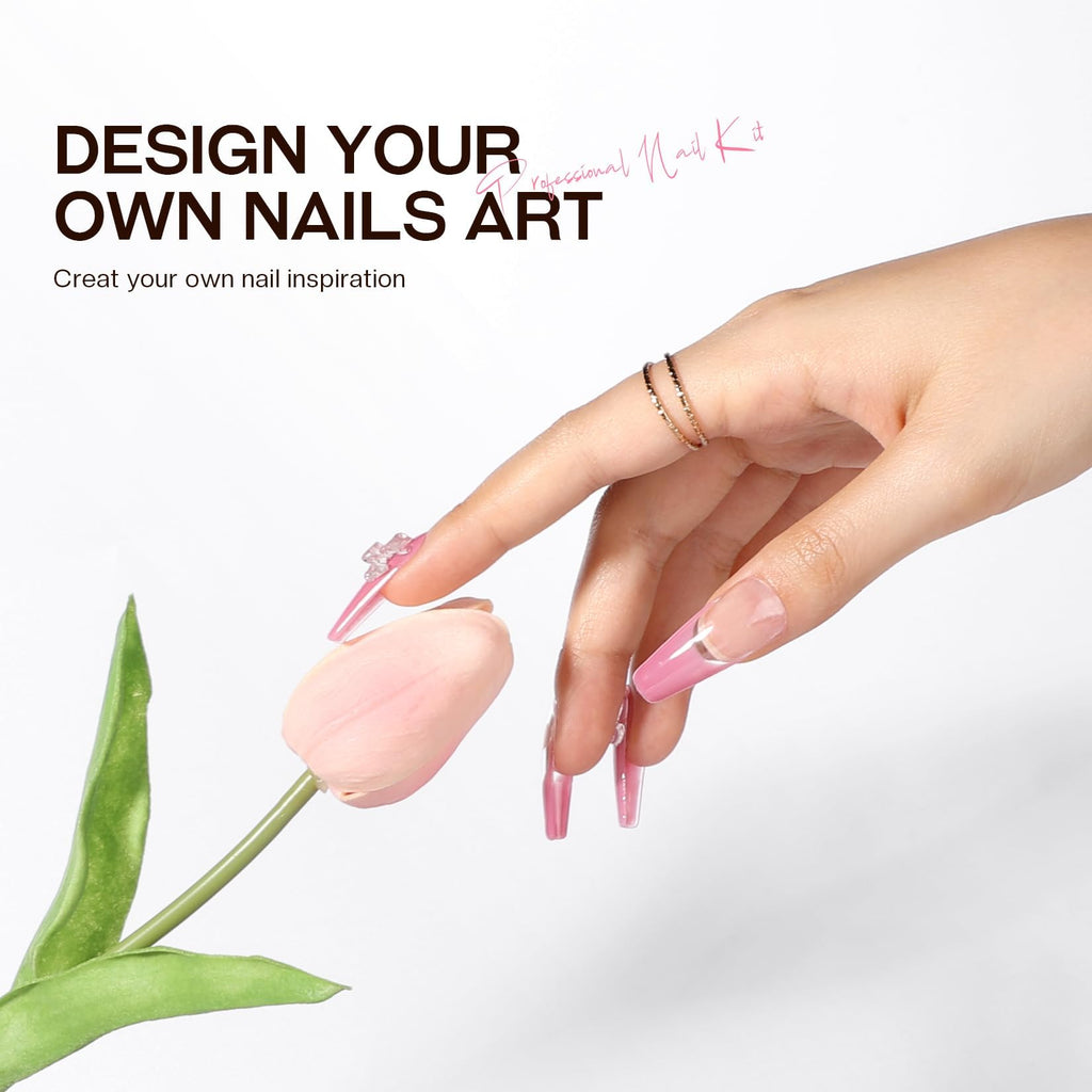 Morovan Builder Gel for Nails | Long-Lasting Clear Hard Gel for Extensions & Nail Art