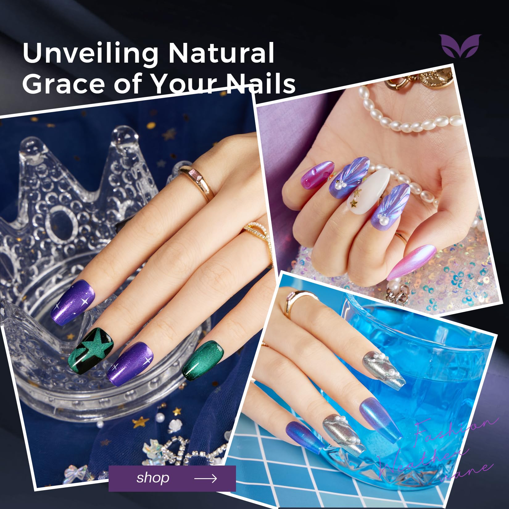 Morovan Chameleon Nail Polish Set — 6 Color Shifting Holographic Quick-Dry Kit