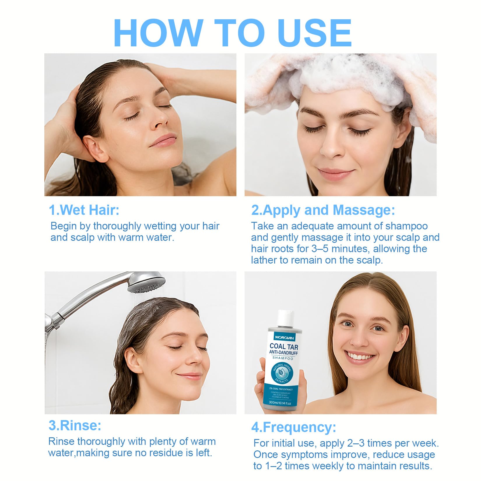Morovan Coal Tar Shampoo 2%: Severe Dandruff & Itchy Scalp