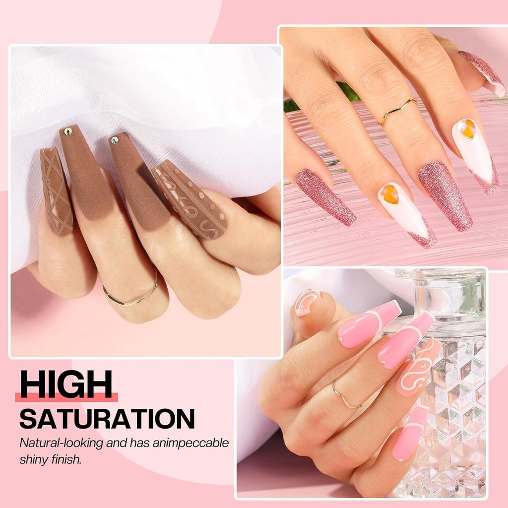 Morovan Dip Powder Nail Kit — 27-Piece Starter Set, 20 Colors + Liquid System for At-Home Nail Art