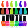 Morovan Neon Nail Polish Set — Glow-In-The-Dark, Quick-Dry, Long-Lasting Neon Colors for Holidays