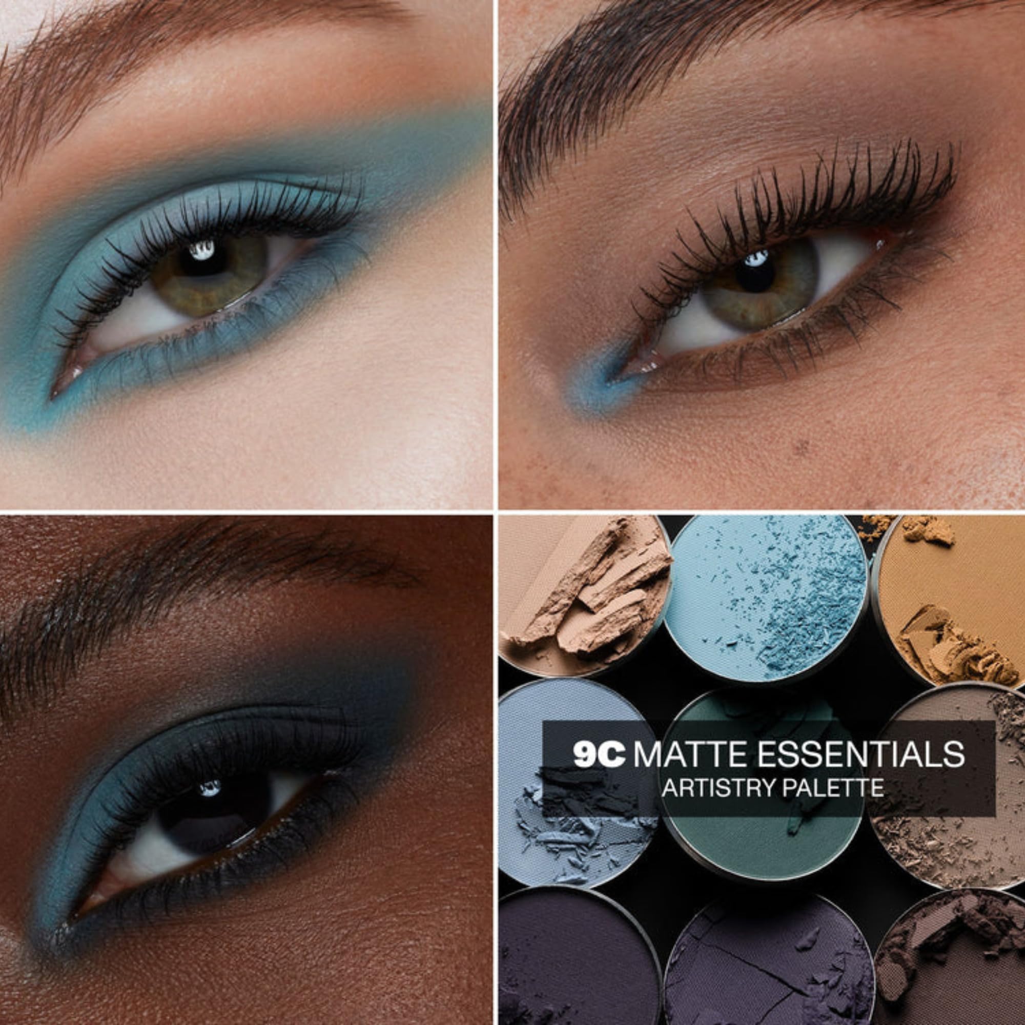 Morphe 9C Matte Essentials Palette – Cool-Toned All-Matte Eye Makeup (0.35 oz)