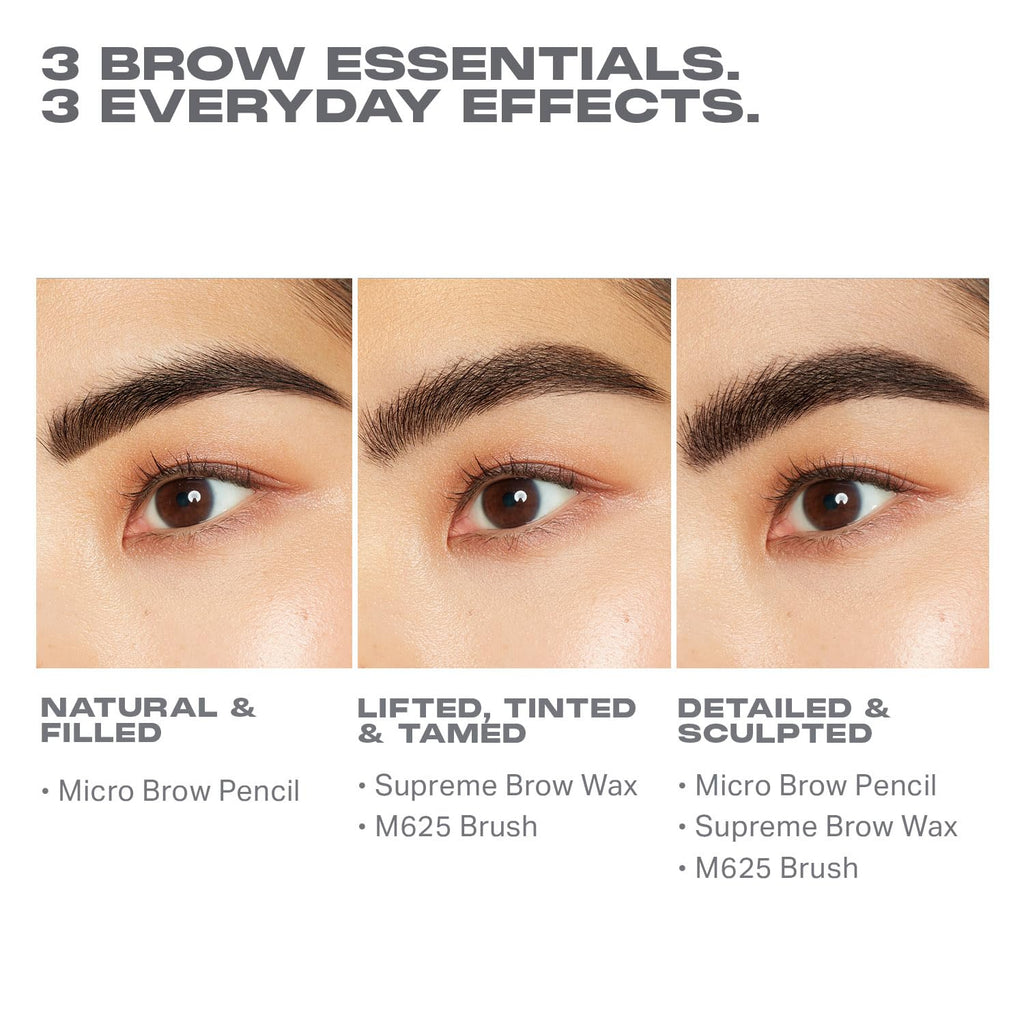 MORPHE High Archiever Brow Kit – Chocolate Mousse (3 Count) | Pencil, Wax & 3-in-1 Brush