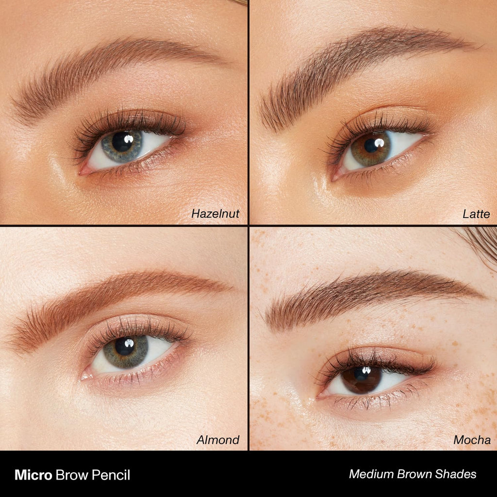 Morphe Micro Dual Eyebrow Pencil Latte - Retractable Precision & Spoolie