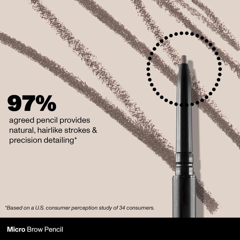 Morphe Micro Dual Eyebrow Pencil Latte - Retractable Precision & Spoolie